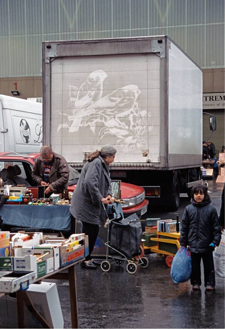 Ben Long, The Great Travelling Art Exhibition – Bird Truck Drawing I